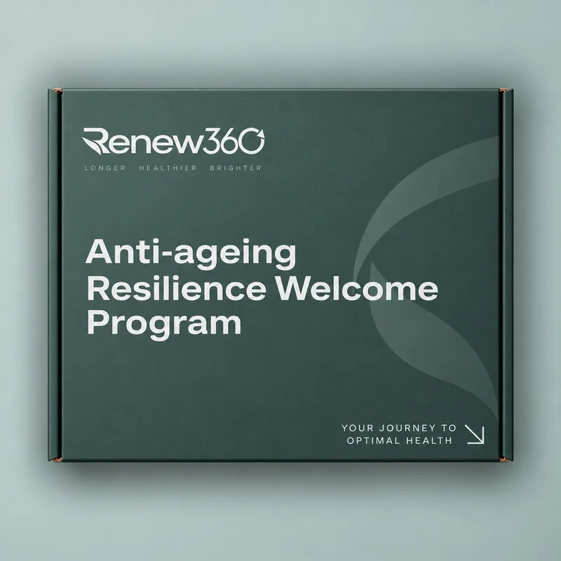 Anti-Ageing & Longevity Renew360 welcome program box