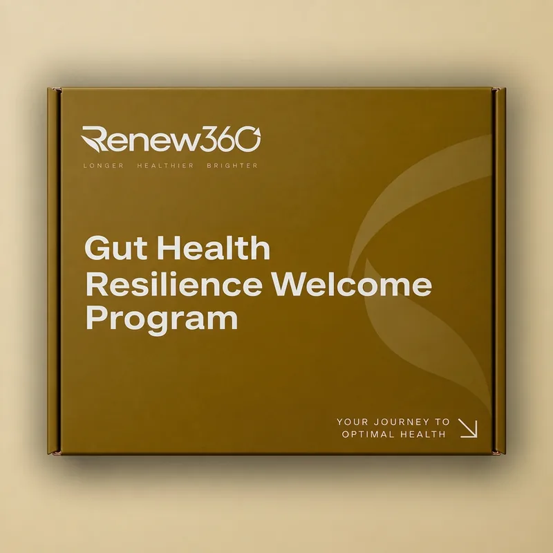 Gut Health Resilience Renew360 welcome program box