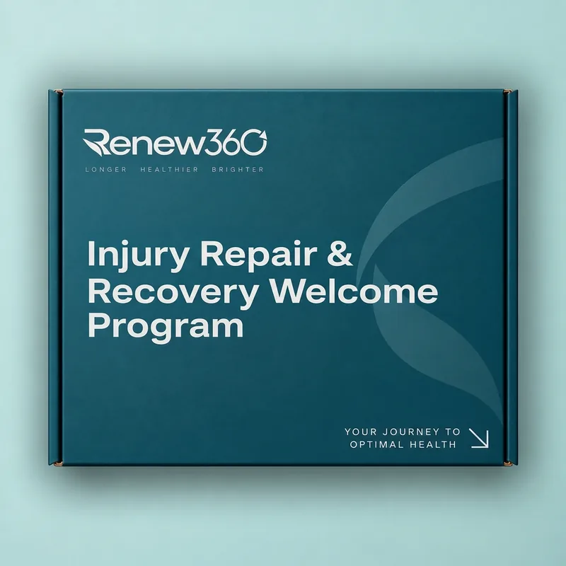 Injury Repair & Recovery Renew360 welcome program box