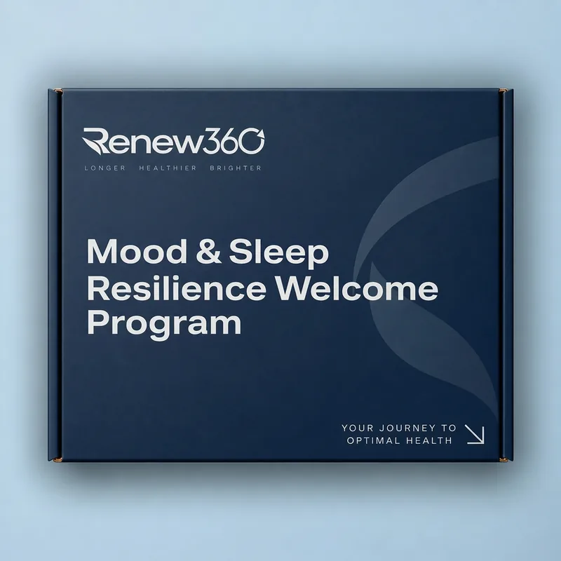 Mood & Sleep Resilience Renew360 welcome program box